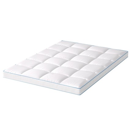 Giselle Bedding Mattress Topper Double 10cm Bamboo Blend Pillowtop, Microfibre Cover, Hypoallergenic, 190x137cm