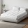 Giselle Bedding Queen Mattress Topper 10cm Pillowtop Bamboo Blend, Microfibre Cover, Hypoallergenic, White