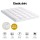 Giselle Bedding Queen Mattress Topper 10cm Pillowtop Bamboo Blend, Microfibre Cover, Hypoallergenic, White