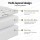 Giselle Bedding 11cm Bamboo Mattress Topper Double - 1500GSM Pillowtop, Breathable, Anti-Allergy, Green & White