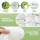 Giselle Bedding 11cm Bamboo Mattress Topper Double - 1500GSM Pillowtop, Breathable, Anti-Allergy, Green & White