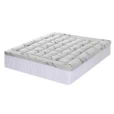Giselle Bedding 11cm Bamboo Mattress Topper King Size, 1500GSM Plush Pillowtop, Breathable, Machine Washable