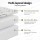 Giselle Bedding Bamboo Mattress Topper Single 11cm Pillowtop, 1500GSM, Breathable, Machine Washable, Anti-Allergy