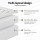 Giselle Bedding 5cm Pillowtop Mattress Topper Double - Bamboo Cover, 1000GSM Filling, Breathable, Anti-Bacterial