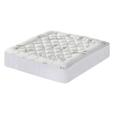 Giselle Bedding 5cm Bamboo Pillowtop King Mattress Topper - 1000GSM Hollow Fibre, Breathable, Anti-Bacterial Design