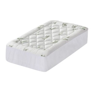 Giselle Bedding Bamboo Pillowtop Mattress Topper King Single - 5cm Thick, 1000GSM, Breathable, Anti-Bacterial, Green