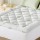 Giselle Bedding Bamboo Queen Mattress Topper - 5cm Pillowtop, 1000GSM Soft Support, Breathable, Anti-Allergy