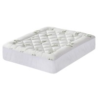 Giselle Bedding Bamboo Queen Mattress Topper - 5cm Pillowtop, 1000GSM Soft Support, Breathable, Anti-Allergy