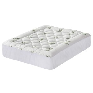 Giselle Bedding Bamboo Queen Mattress Topper - 5cm Pillowtop, 1000GSM Soft Support, Breathable, Anti-Allergy