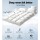 Giselle Bedding Bamboo Mattress Topper King Single, 1000GSM, 5cm Thick, Anti-Allergy, Breathable, Machine Washable