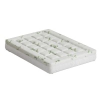 Giselle Bedding Double Mattress Topper 7.5cm Pillowtop Bamboo Cover, Anti-Allergy, Breathable, Machine-Washable