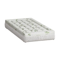 Giselle Bedding Bamboo Mattress Topper Single 7.5cm Pillowtop, Anti-Allergy, Breathable, 3D Quilted, Washable