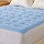 Giselle Bedding 5cm Double-Sided King Mattress Topper, Cooling & Coral Fleece, 1000GSM, Machine Washable, Blue/White