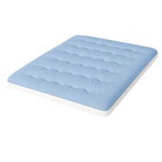 Giselle Bedding 5cm Double-Sided King Single Mattress Topper - Cooling & Coral Fleece, 1000GSM Filling, Machine Washable