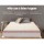 Giselle Bedding 5cm Double Natural Latex Mattress Topper with 7-Zone Comfort and Breathable Honeycomb Design