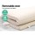 Giselle Bedding 5cm Double Natural Latex Mattress Topper with 7-Zone Comfort and Breathable Honeycomb Design