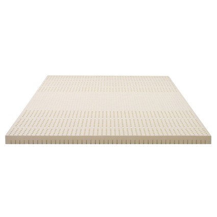 Giselle Bedding 7.5cm Double Latex Mattress Topper - 100% Natural, 7-Zone Comfort, Breathable, Motion Isolating