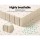 Giselle Bedding 100% Natural Latex Mattress Topper Queen 7.5cm - 7-Zone Comfort, Breathable, Motion Isolation