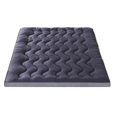 Giselle Bedding 5cm Bamboo Charcoal Queen Mattress Topper - Breathable, Anti-Allergy, Machine-Washable Pillowtop