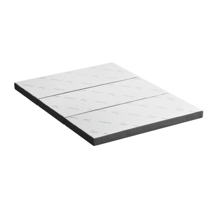 Giselle Bedding Foldable Queen Mattress, 3-Fold High-Density Foam, Bamboo Cover, Breathable Air Mesh, Portable Design