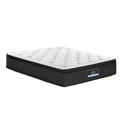 Giselle Bedding 34cm Euro Top Queen Mattress - Medium Firm, 7-Zone Pocket Springs, Hypoallergenic & Dust-Mite Resistant