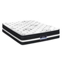 Giselle Bedding 34cm Queen Mattress Cool Gel Memory Foam Euro Top, Medium Firm, 5-Zone Pocket Spring, Hypoallergenic