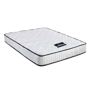 Giselle Bedding 21cm Pocket Spring Mattress Queen - Medium Firm, Hypo-Allergenic, Soft Quilting for Ultimate Comfort