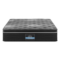 Giselle Bedding Atlas 35cm Queen Mattress - Graphene Memory Foam, Medium-Firm Euro Top, Pocket Spring Support