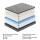 Giselle Bedding DOVE 26cm Queen Mattress, Natural Latex Foam, Bamboo Charcoal, Euro Top, Medium Firm Support