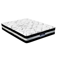 Giselle Bedding 30cm Queen Medium Firm Euro Top Mattress with High-Density Foam & Hypoallergenic Fabric