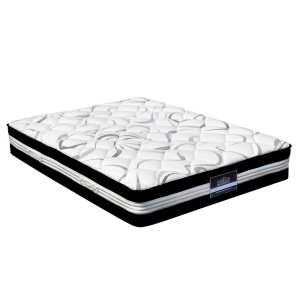 Giselle Bedding 30cm Queen Medium Firm Euro Top Mattress with High-Density Foam & Hypoallergenic Fabric