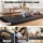 Giselle Bedding 10cm Japanese Floor Mattress Foldable Futon Washable Cover Straps Black 100x200cm 25D