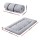 Giselle Bedding 10cm Japanese Floor Mattress Foldable Futon 100x200cm Removable Washable Cover Grey 25D