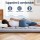 Giselle Bedding 10cm Japanese Floor Mattress Foldable Futon 100x200cm Removable Washable Cover Grey 25D