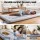 Giselle Bedding 10cm Japanese Floor Mattress Foldable Futon 100x200cm Removable Washable Cover Grey 25D