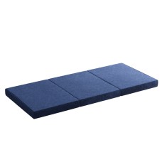 Giselle Bedding Foldable Mattress - Single Blue, High-Density Foam, Faux Linen, 190x79x10cm - Tri-Fold, Washable Cover Giselle Bedding Foldable Mattress - Single Blue, High-Density Foam, Faux Linen, 190x79x10cm - Tri-Fold, Washable Cover