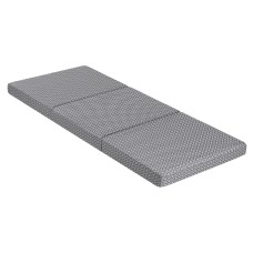 Giselle Bedding Foldable Mattress Sofa Bed, Trifold Memory Foam, 190x78cm, Removable Cover, Grey, Camping Cushion Giselle Bedding Foldable Mattress Sofa Bed, Trifold Memory Foam, 190x78cm, Removable Cover, Grey, Camping Cushion