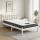 Giselle Single Mattress and Artiss Solid Pine Bed Frame Set White with 16cm Hybrid Bonnell Mattress