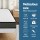 Giselle Single Mattress and Artiss Solid Pine Bed Frame Set White with 16cm Hybrid Bonnell Mattress