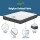 Giselle Single Mattress and Artiss Solid Pine Bed Frame Set White with 16cm Hybrid Bonnell Mattress