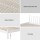 Giselle Single Mattress and Artiss Solid Pine Bed Frame Set White with 16cm Hybrid Bonnell Mattress