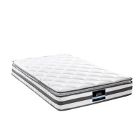 Giselle Bedding 21cm Single Pillow Top Mattress | Medium Firm Bonnell Spring Core | Breathable & Hypo-Allergenic Comfort