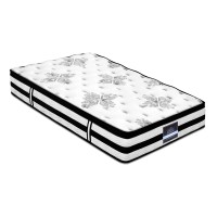 Giselle Bedding Algarve Series 34cm Euro Top Pocket Spring Mattress, Single - Medium-Firm, Hypoallergenic Comfort