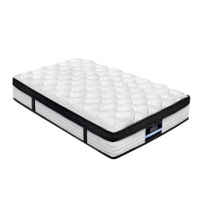 Giselle Bedding Single 31cm Euro Top Mattress with Plush Padding & 5 Zoned Pocket Springs for Ultimate Comfort