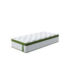 BedStory 34cm Single Latex Hybrid Mattress - Medium Firm 5-Zone Pocket Spring for Pressure Relief & Motion Isolation