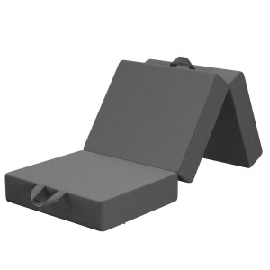 BedStory Small Single Folding Trifold Mattress - Firm Foam Support, Washable Cover, Portable for Camping & Travel