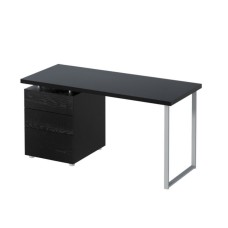 Artiss Computer Desk with Drawers, Honeycomb Board, 140cm Black, Sturdy Workspace with Anti-Rust Features