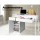Artiss Computer Desk with Drawer Cabinet, White, 105x50x75cm - Sleek, Durable, Space-Saving Study Furniture