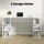 Artiss 150CM White Computer Desk with 6-Shelf Bookshelf - Modern, Spacious, and Functional for Home & Office