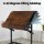 Artiss Rustic Brown Drafting Table - Adjustable MDF Art Desk with Removable Tray, 100x60cm - Multi-Functional & Portable